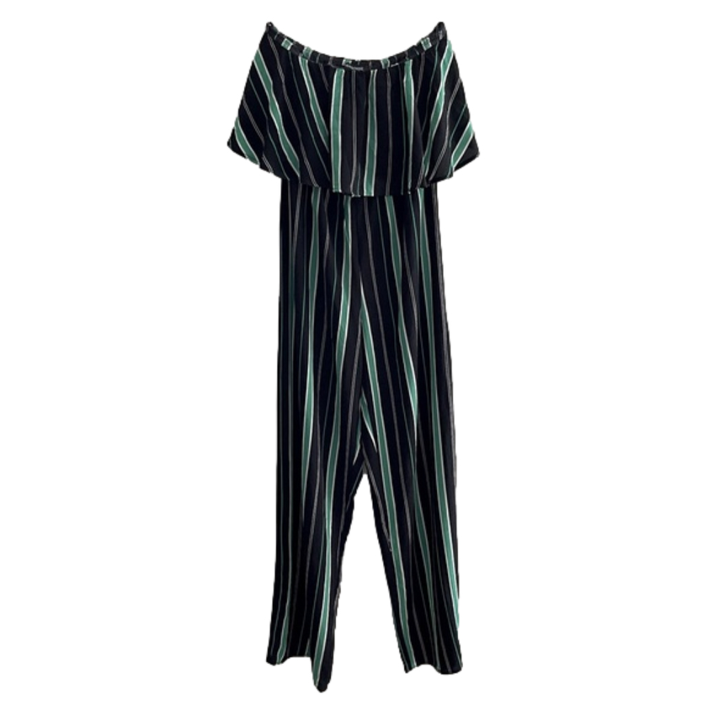 ⭐️ 2 for $10!! ⭐️ Ups & Downs Flouncy Strapless Jumpsuit - Picture 1 of 6